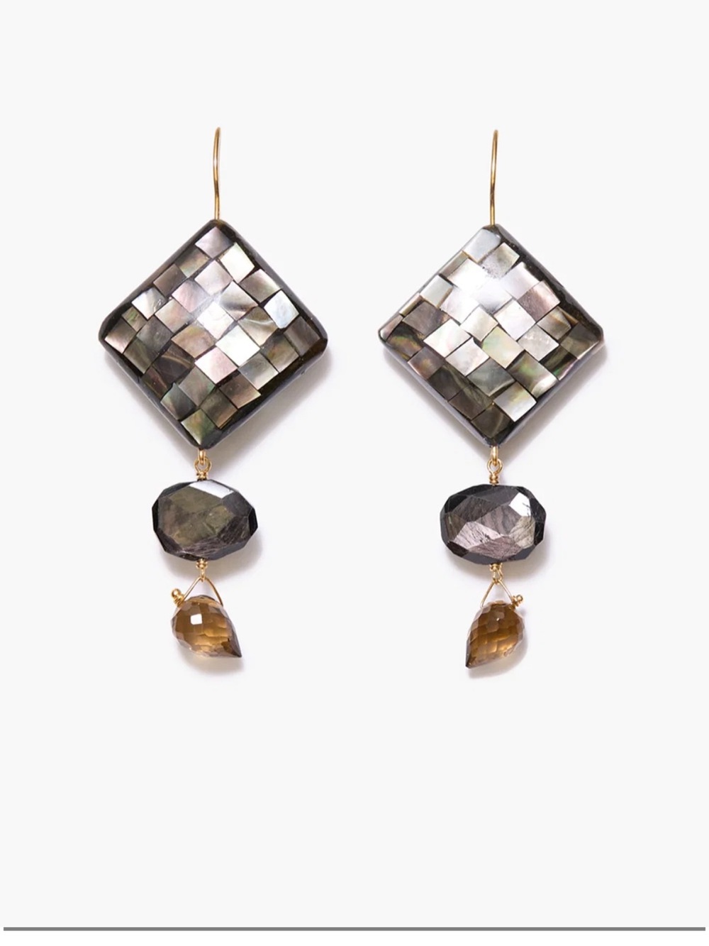 Chan Luu Siren Square Drop Earrings
